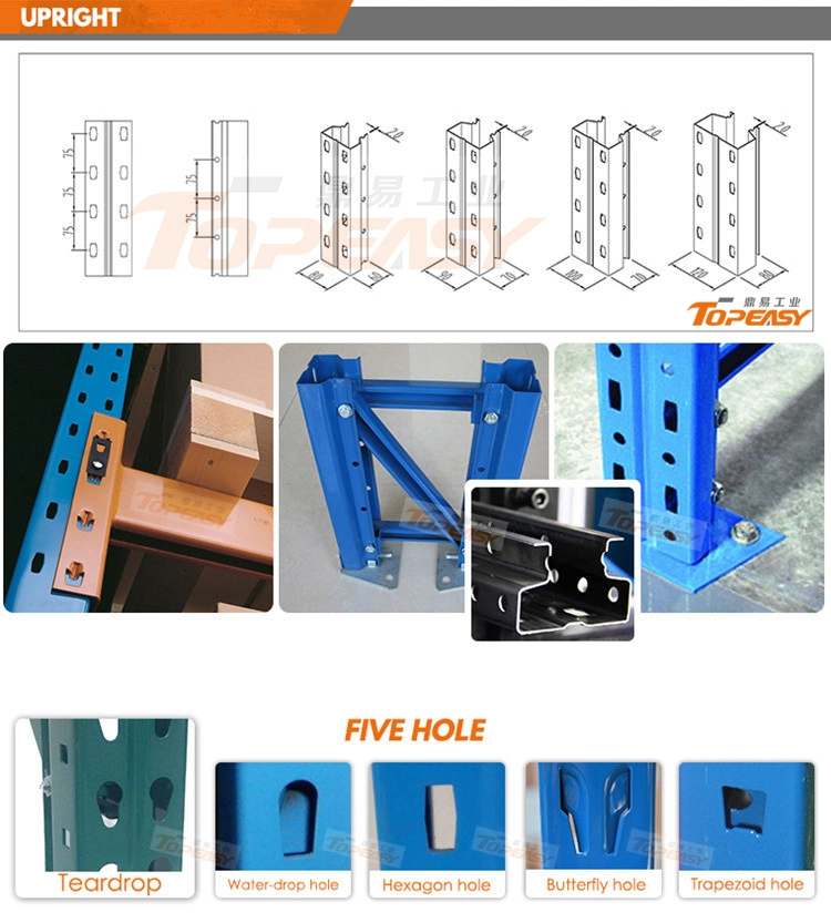 Heavy Duty 5000mm Adjustable Pallet Rack Multi Tier Storage Racking